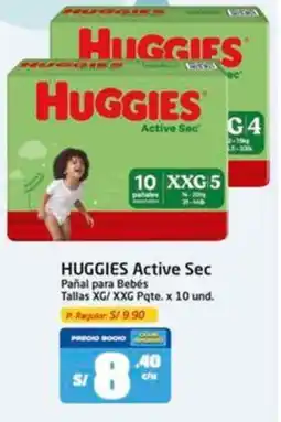 MaxiAhorro Huggies active sec pañal para bebés oferta