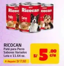 MaxiAhorro Ricocan paté para perro sabores variados lata oferta