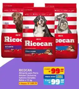 MaxiAhorro Ricocan alimento para perro adulto/ cachorros sabores variados bolsa oferta