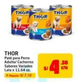 MaxiAhorro Thor paté para perro adulto/ cachorros sabores variados lata oferta