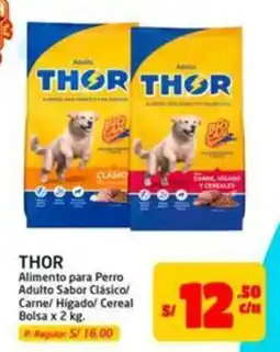 MaxiAhorro Thor alimento para perro adulto sabor clásico/ carne/ higado/ cereal bolsa oferta