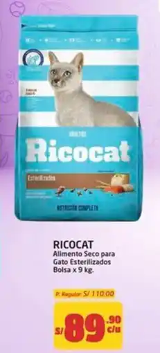 MaxiAhorro Ricocat alimento seco para gato esterilizados bolsa oferta