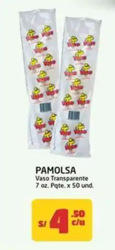 MaxiAhorro Pamolsa vaso transparente oferta