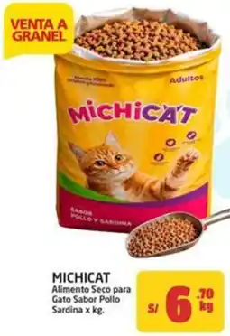 MaxiAhorro Michicat alimento seco para gato sabor pollo sardina oferta