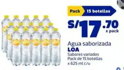Makro Loa agua saborizada oferta