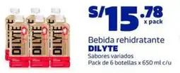 Makro Dilyte bebida rehidratante sabores variados oferta
