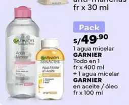 Plaza Vea Garnier agua micelar oferta