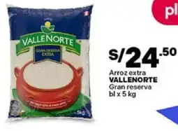 Plaza Vea Vallenorte arroz extra gran reserva bl oferta