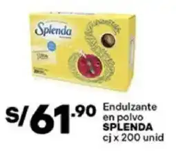 Plaza Vea Splenda endulzante en polvo cj oferta