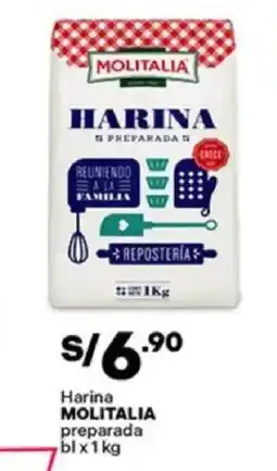 Plaza Vea Molitalia harina preparada bl oferta