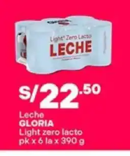 Plaza Vea Gloria leche light zero lacto oferta