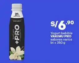 Plaza Vea Vakimu pro yogurt bebible sabores varios bt oferta