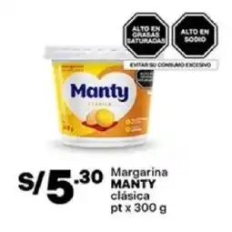 Plaza Vea Manty clásica margarina pt oferta