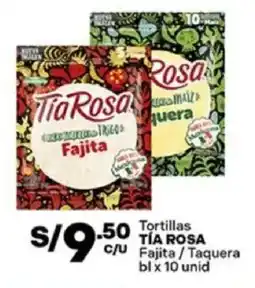 Plaza Vea Tía rosa tortillas fajita/taquera bl oferta