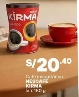 Plaza Vea Nescafé kirma café instantáneo la oferta