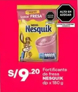 Plaza Vea Nesquik fortificante de fresa dp oferta