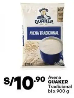 Plaza Vea Quaker avena tradicional bl oferta
