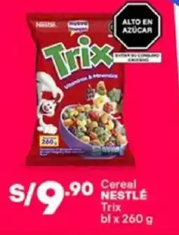 Plaza Vea Nestlé cereal trix bl oferta