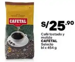 Plaza Vea Cafetal café tostado y molido selecto bl oferta