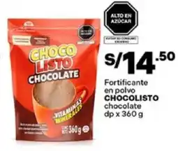 Plaza Vea Chocolisto fortificante en polvo chocolate dp oferta