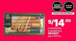 Plaza Vea Braedt frankfurter kilométrico pq oferta