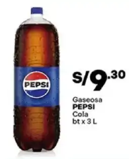 Plaza Vea Pepsi gaseosa cola bt oferta