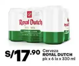 Plaza Vea Royal dutch cerveza oferta