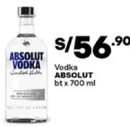 Plaza Vea Absolut vodka bt oferta