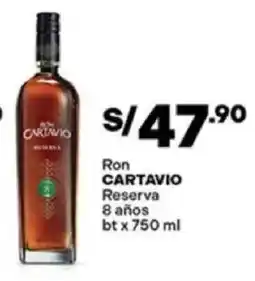 Plaza Vea Cartavio ron reserva 8 años bt oferta