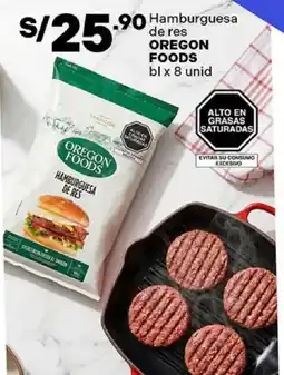 Plaza Vea Oregon foods hamburguesa de res bl oferta