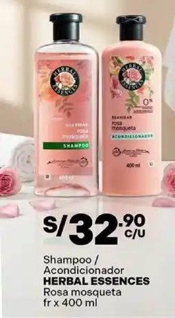 Plaza Vea Herbal essences shampoo / acondicionador rosa mosqueta fr oferta