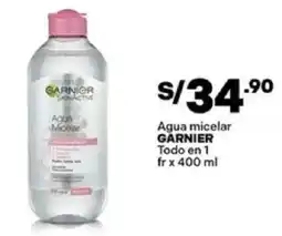 Plaza Vea Garnier agua micelar todo en 1 oferta