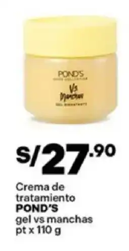 Plaza Vea Pond's crema de tratamiento gel vs manchas pt oferta
