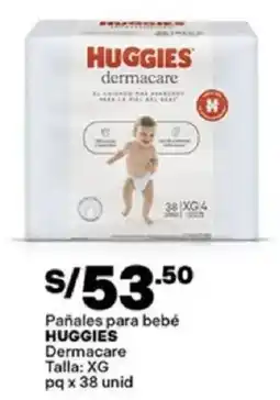Plaza Vea Huggies pañales para bebé dermacare oferta