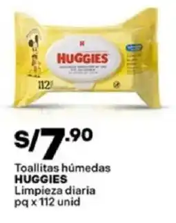 Plaza Vea Huggies toallitas húmedas limpieza diaria pq oferta