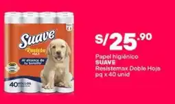 Plaza Vea Suave papel higiénico resistemax doble hoja oferta