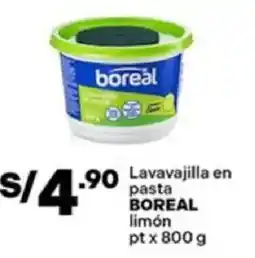 Plaza Vea Boreal lavavajilla en pasta limón pt oferta