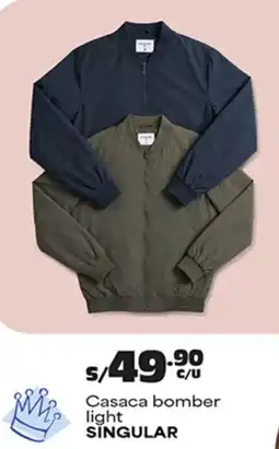 Plaza Vea Singular casaca bomber oferta