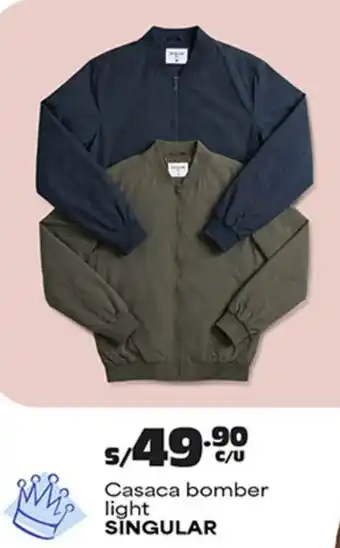Singular casaca bomber