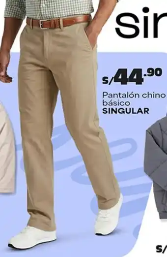 Singular pantalón chino básico