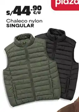 Plaza Vea Singular chaleco nylon oferta