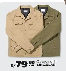 Plaza Vea Singular casaca drill oferta