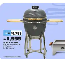 Plaza Vea Black flame kamado premium oferta