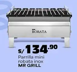 Plaza Vea Mr grill parrilla mini robata inox oferta