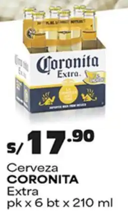 Plaza Vea Coronita cerveza extra oferta