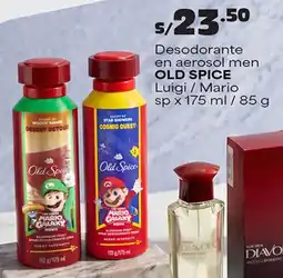 Plaza Vea Old spice desodorante en aerosol men luigi / mario oferta
