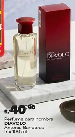 Plaza Vea Diavolo perfume para hombre antonio banderas oferta