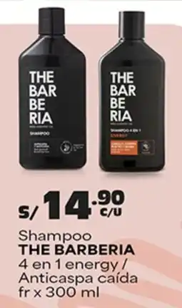 Plaza Vea The barberia shampoo 4 en 1 energy/ anticaspa caída fr oferta