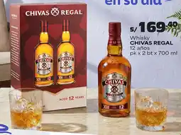 Plaza Vea Chivas regal whisky 12 años oferta