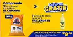 Makro El caporal saco de arroz extra añejo saco oferta